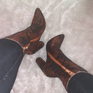 Cape Robbin Shoes - Rust snake booties Cape Robbin Shoes - Rust snake booties